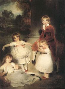 LAWRENCE, Sir Thomas The Children of John Angerstein John Julius William (1801-1866)Caroline Amelia (b.1879)Elizabeth Julia and Henry Frederic (mk05) oil painting picture